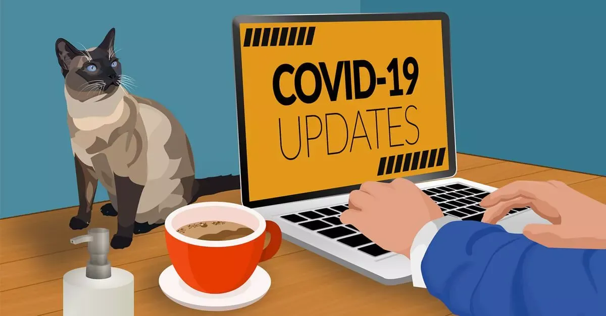 Covid updates sign